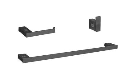 Elegant Furniture & Lighting - Sofia 3-Piece Bathroom Hardware Set in Matte Black - HWB-13S3HMBK veiw 1