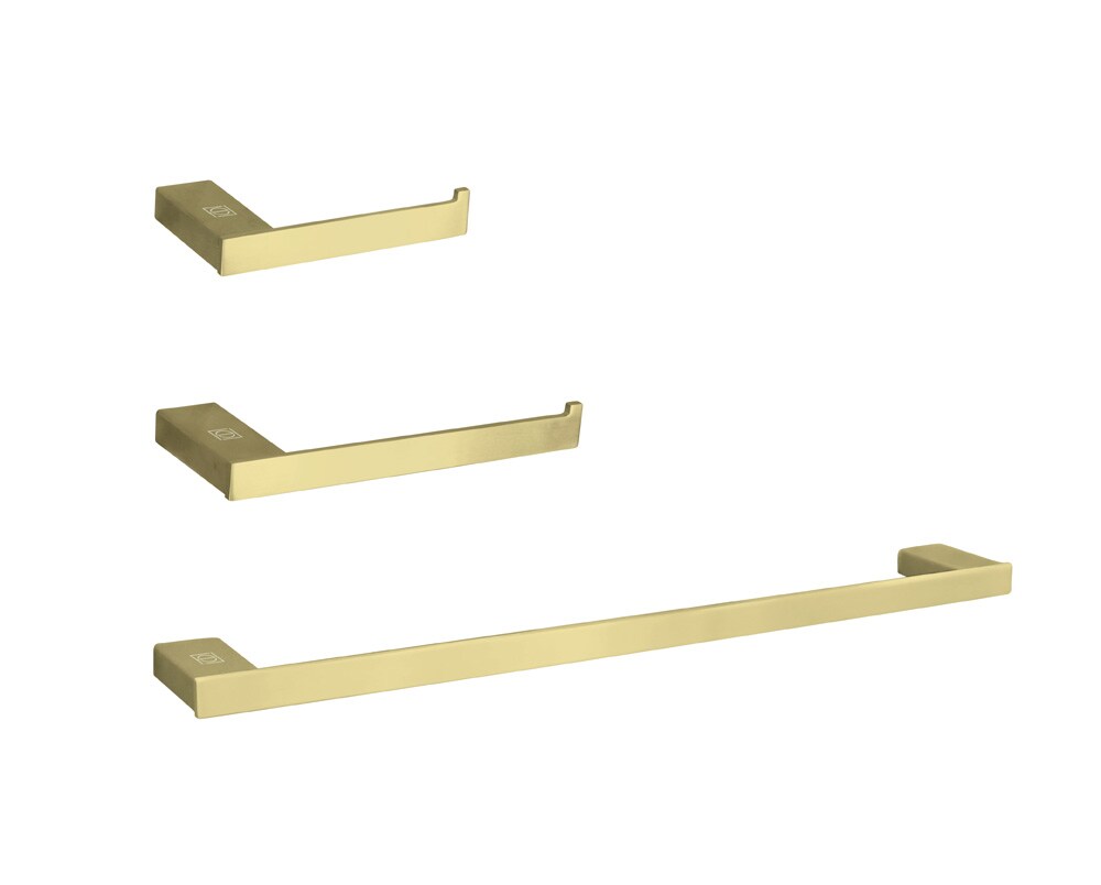 Elegant Furniture & Lighting - Sofia 3-Piece Bathroom Hardware Set in Brushed Gold - HWB-13S3RBGD veiw 1