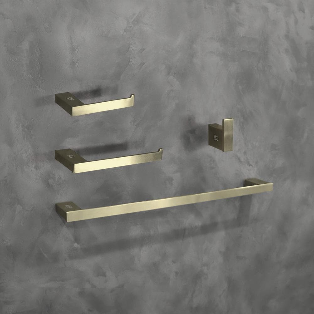 Elegant Furniture & Lighting - Sofia 4-Piece Bathroom Hardware Set in Brushed Gold - HWB-13S4BGD veiw 2