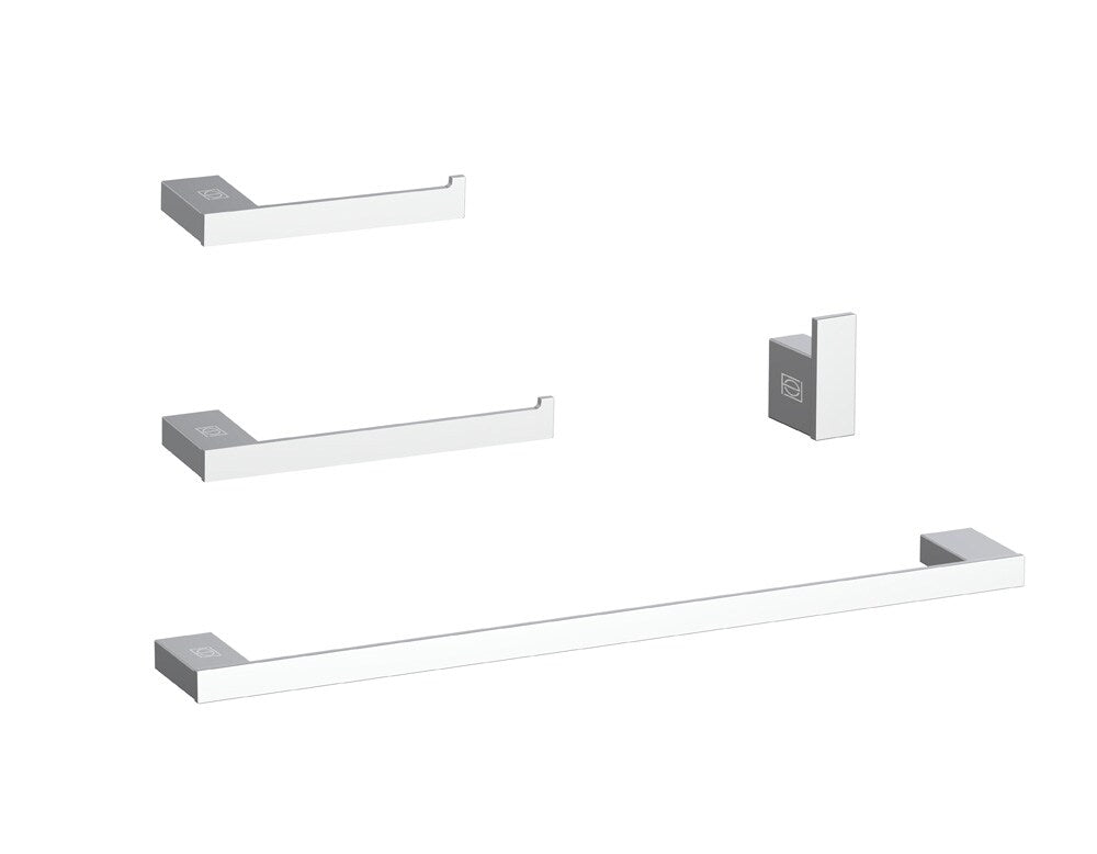 Elegant Furniture & Lighting - Sofia 4-Piece Bathroom Hardware Set in Chrome - HWB-13S4PCH veiw 1