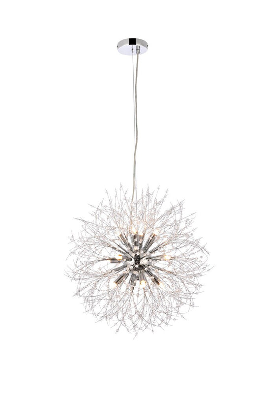 Elegant Furniture & Lighting - Solace 12 lights Chrome pendant - 3507D24C veiw 1