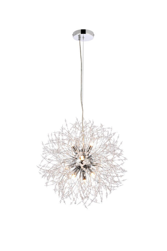 Elegant Furniture & Lighting - Solace 9 lights Chrome pendant - 3507D18C veiw 1