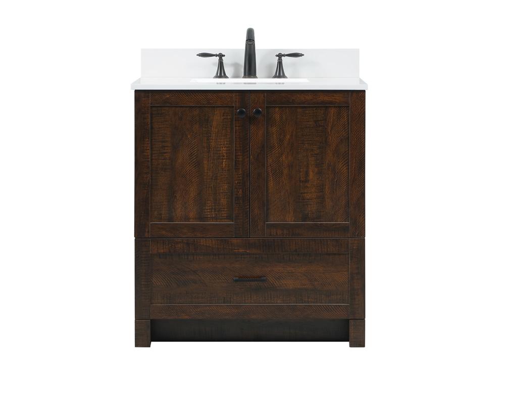 Elegant Furniture & Lighting - Soma 30 inch Single bathroom vanity in expresso with backsplash - VF2830EX-BS veiw 1