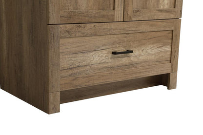 Elegant Furniture & Lighting - Soma 30 inch Single Bathroom Vanity in Natural oak with Backsplash - VF2830NT-BS veiw 6