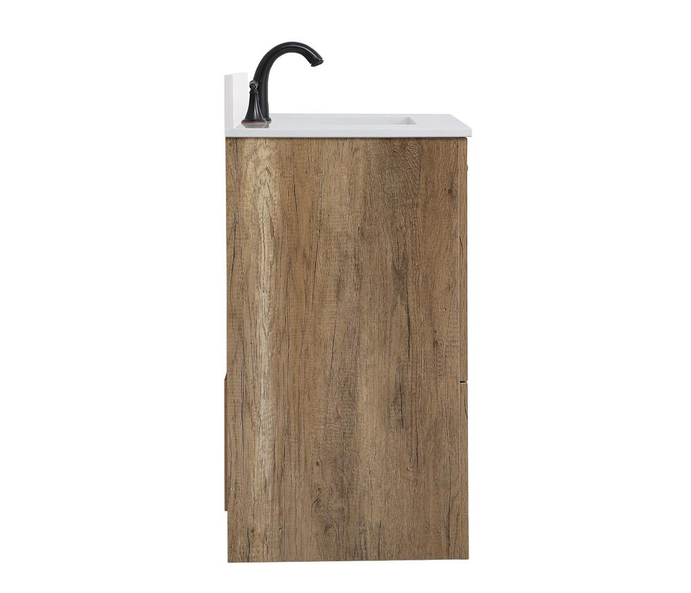 Elegant Furniture & Lighting - Soma 30 inch Single Bathroom Vanity in Natural oak with Backsplash - VF2830NT-BS veiw 7