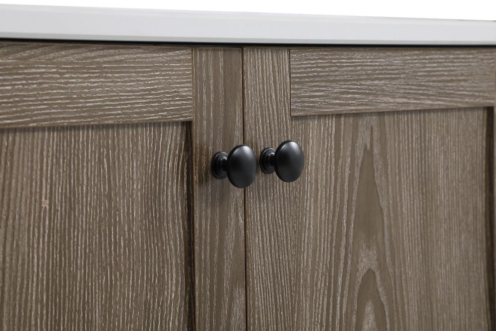 Elegant Furniture & Lighting - Soma 30 inch Single Bathroom Vanity in Weathered oak with Backsplash - VF2830WO-BS veiw 5