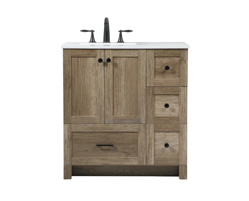 Elegant Furniture & Lighting - Soma 32 inch Single bathroom vanity in natural oak - VF2832NT veiw 1