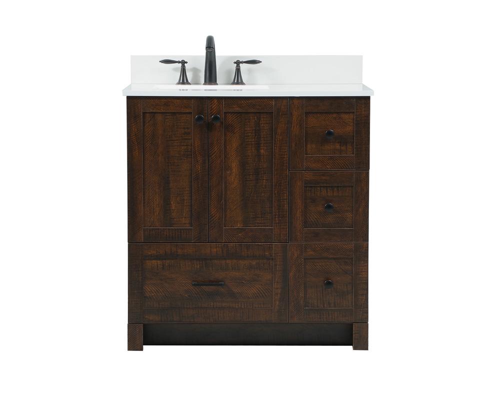 Elegant Furniture & Lighting - Soma 32 inch Single bathroom vanity in expresso with backsplash - VF2832EX-BS veiw 1