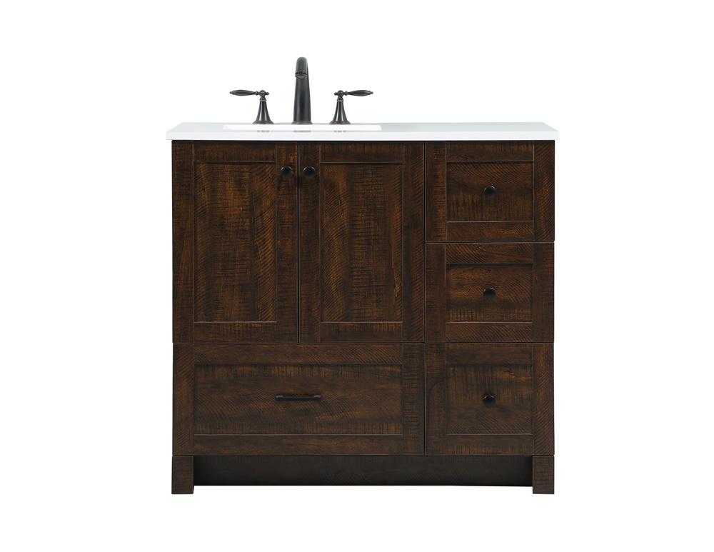Elegant Furniture & Lighting - Soma 36 inch Single bathroom vanity in expresso - VF2836EX veiw 1