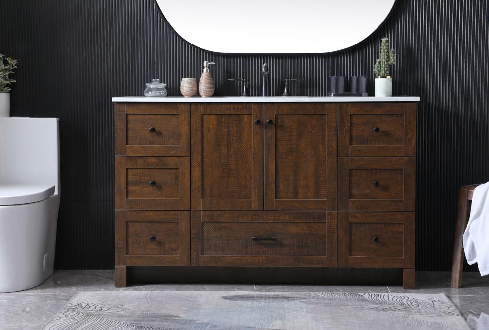 Elegant Furniture & Lighting - Soma 54 Inch SIngle Bathroom Vanity In Expresso - VF2854EX veiw 2