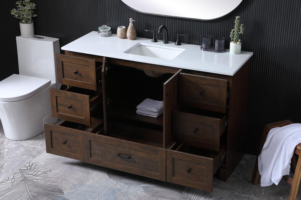 Elegant Furniture & Lighting - Soma 54 Inch SIngle Bathroom Vanity In Expresso - VF2854EX veiw 4