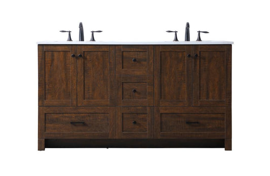 Elegant Furniture & Lighting - Soma 60 Inch Double Bathroom Vanity In Expresso - VF2860DEX veiw 1