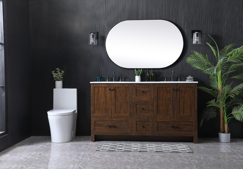 Elegant Furniture & Lighting - Soma 60 Inch Double Bathroom Vanity In Expresso - VF2860DEX veiw 5