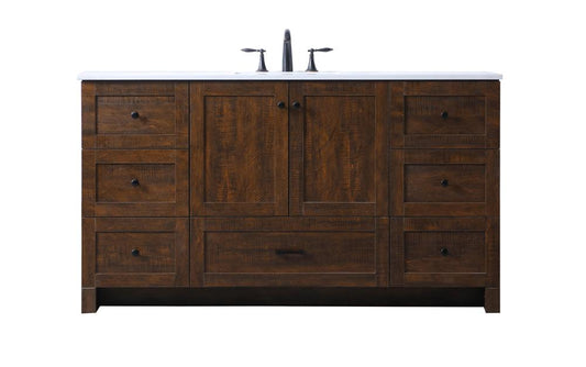 Elegant Furniture & Lighting - Soma 60 Inch SIngle Bathroom Vanity In Expresso - VF2860EX veiw 1