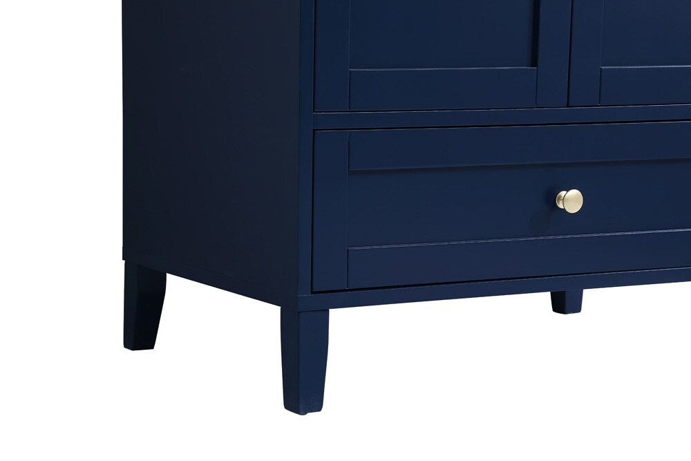 Elegant Furniture & Lighting - Sommerville 30 inch Single Bathroom Vanity in Blue with Backsplash - VF18030BL-BS veiw 5