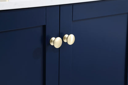 Elegant Furniture & Lighting - Sommerville 30 inch Single Bathroom Vanity in Blue with Backsplash - VF18030BL-BS veiw 6