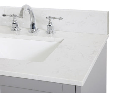 Elegant Furniture & Lighting - Sommerville 30 inch Single Bathroom Vanity in Grey with Backsplash - VF18030GR-BS veiw 4