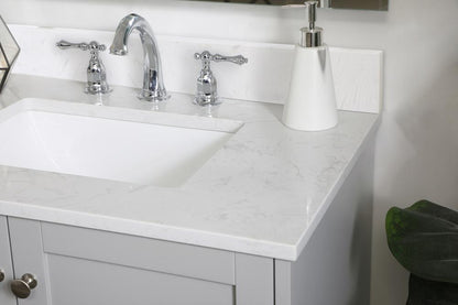 Elegant Furniture & Lighting - Sommerville 30 inch Single Bathroom Vanity in Grey with Backsplash - VF18030GR-BS veiw 10