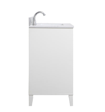 Elegant Furniture & Lighting - Sommerville 30 inch Single Bathroom Vanity in White with Backsplash - VF18030WH-BS veiw 7