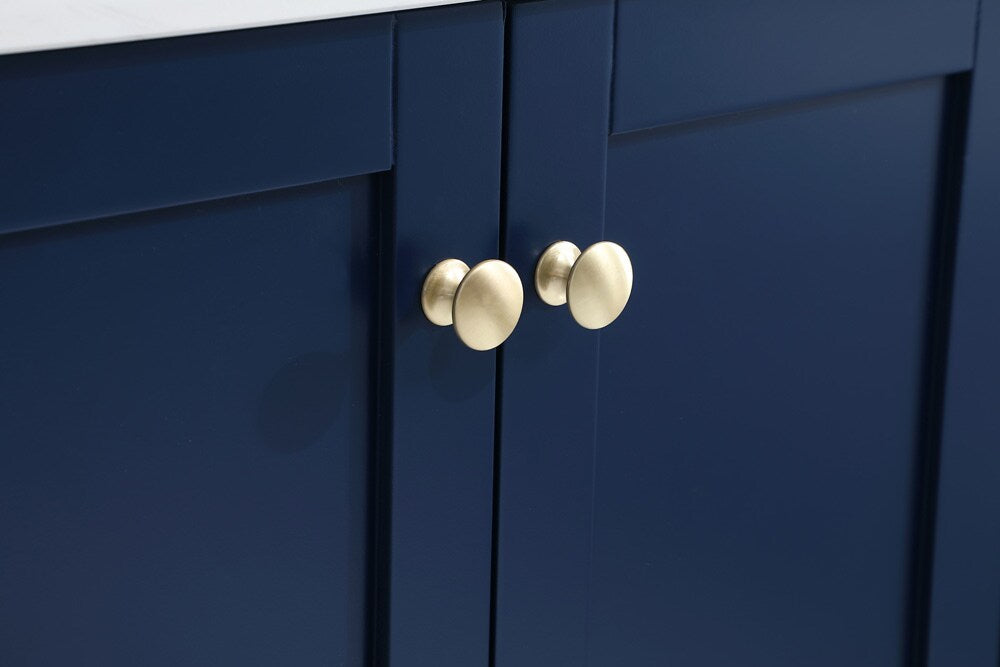 Elegant Furniture & Lighting - Sommerville 36 inch Single Bathroom Vanity in Blue with Backsplash - VF18036BL-BS veiw 6