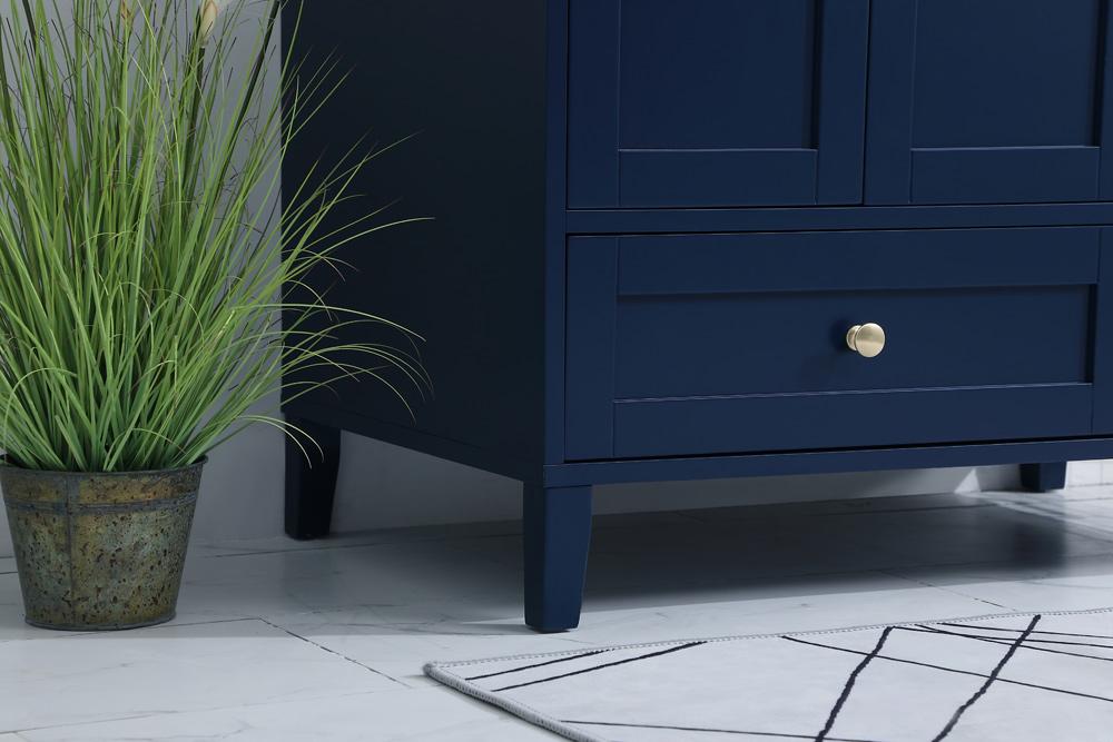 Elegant Furniture & Lighting - Sommerville 36 inch Single Bathroom Vanity in Blue with Backsplash - VF18036BL-BS veiw 12