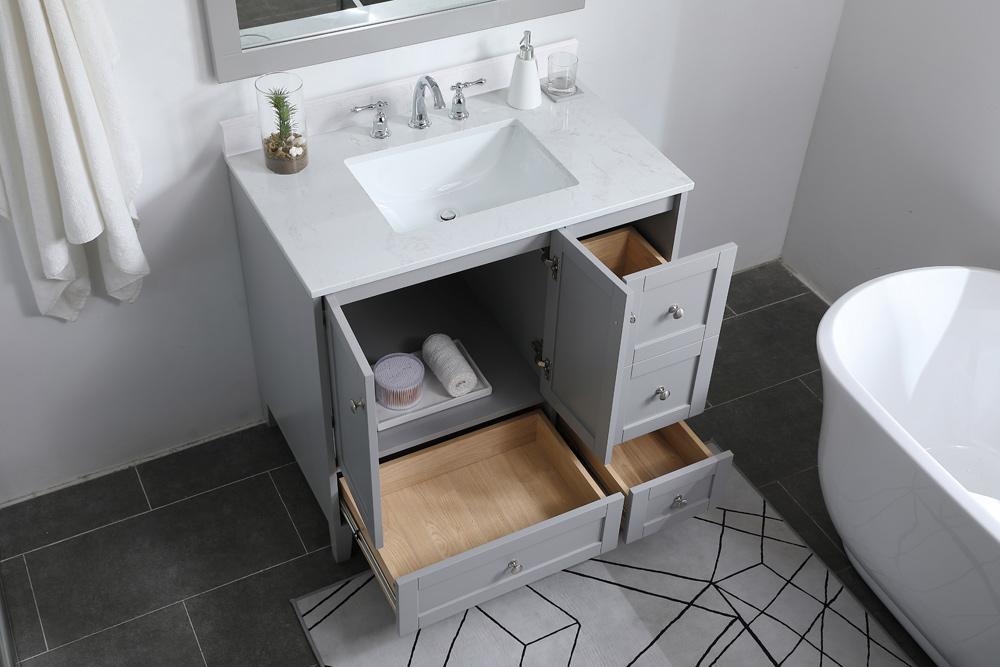 Elegant Furniture & Lighting Sommerville Bathroom Vanity - Thumbnail 3