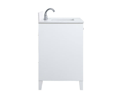 Elegant Furniture & Lighting - Sommerville 36 inch Single Bathroom Vanity in White with Backsplash - VF18036WH-BS veiw 7