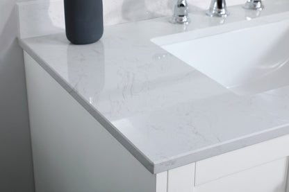 Elegant Furniture & Lighting - Sommerville 36 inch Single Bathroom Vanity in White with Backsplash - VF18036WH-BS veiw 10
