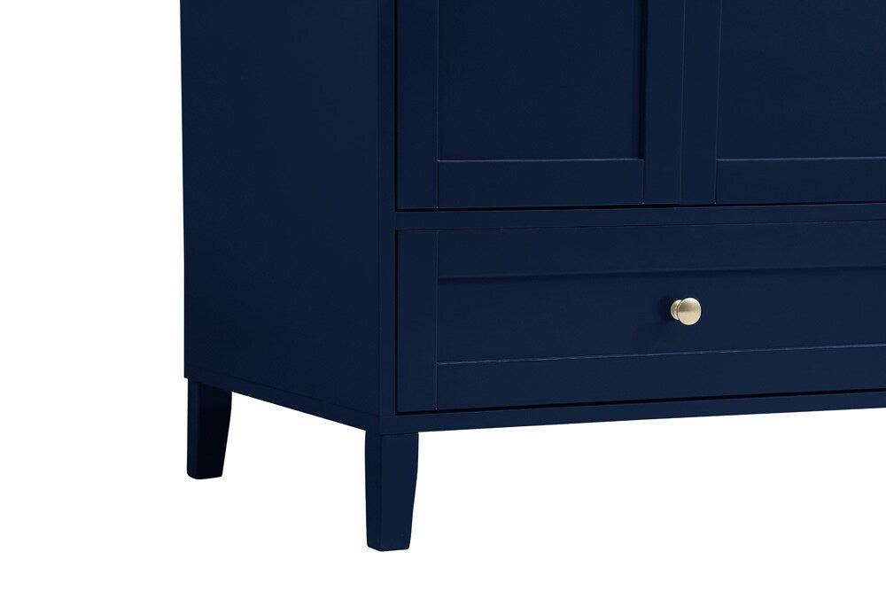 Elegant Furniture & Lighting - Sommerville 42 inch Single Bathroom Vanity in Blue with Backsplash - VF18042BL-BS veiw 5