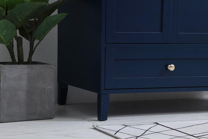 Elegant Furniture & Lighting - Sommerville 42 inch Single Bathroom Vanity in Blue with Backsplash - VF18042BL-BS veiw 12