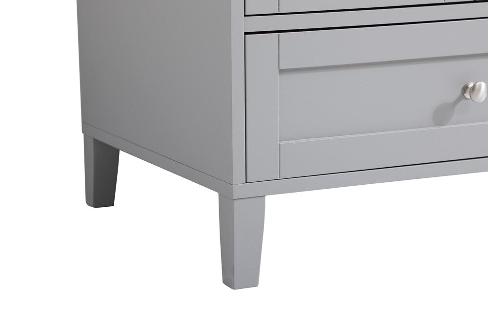 Elegant Furniture & Lighting - Sommerville 42 inch Single Bathroom Vanity in Grey with Backsplash - VF18042GR-BS veiw 6