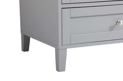 Elegant Furniture & Lighting - Sommerville 42 inch Single Bathroom Vanity in Grey with Backsplash - VF18042GR-BS veiw 6