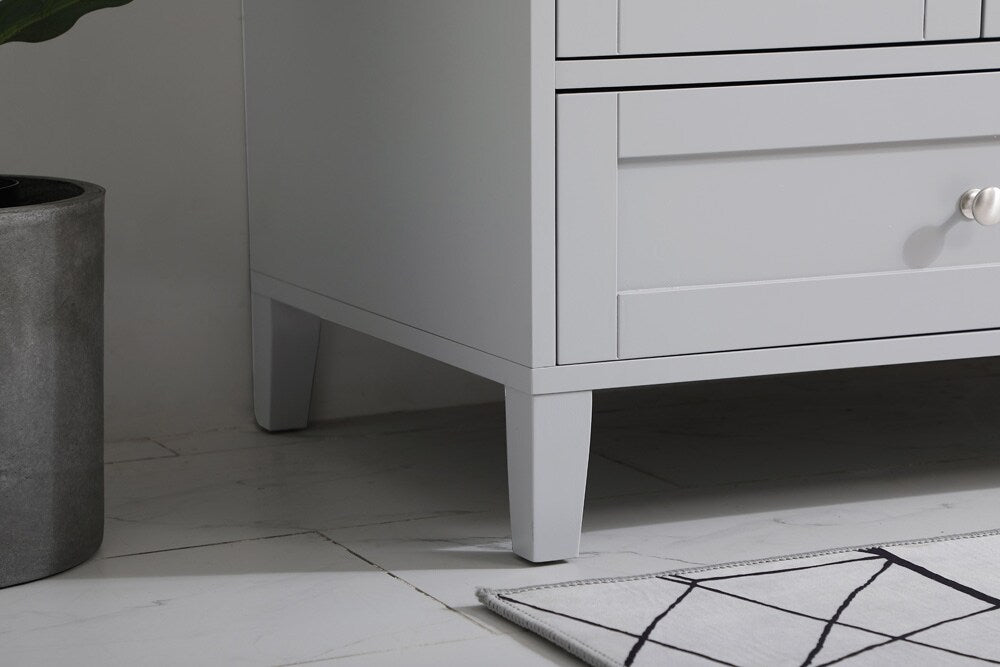 Elegant Furniture & Lighting - Sommerville 42 inch Single Bathroom Vanity in Grey with Backsplash - VF18042GR-BS veiw 12