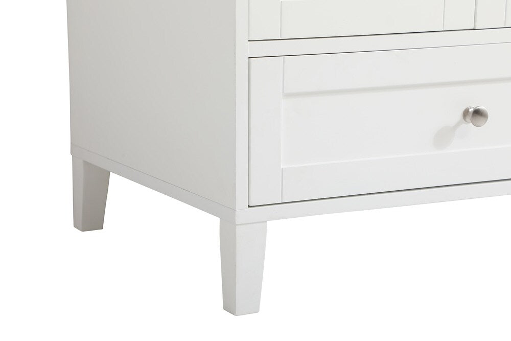 Elegant Furniture & Lighting - Sommerville 42 inch Single Bathroom Vanity in White with Backsplash - VF18042WH-BS veiw 6
