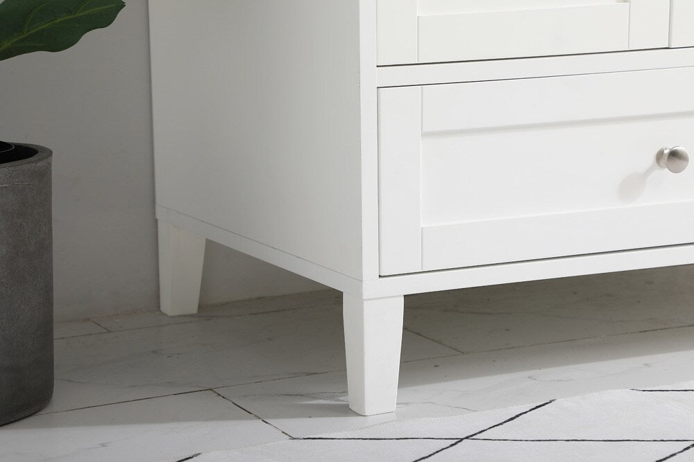 Elegant Furniture & Lighting - Sommerville 42 inch Single Bathroom Vanity in White with Backsplash - VF18042WH-BS veiw 12