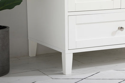 Elegant Furniture & Lighting - Sommerville 42 inch Single Bathroom Vanity in White with Backsplash - VF18042WH-BS veiw 12