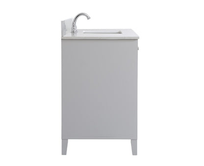 Elegant Furniture & Lighting - Sommerville 48 inch Single Bathroom Vanity in Grey with Backsplash - VF18048GR-BS veiw 7