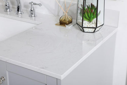 Elegant Furniture & Lighting - Sommerville 48 inch Single Bathroom Vanity in Grey with Backsplash - VF18048GR-BS veiw 10