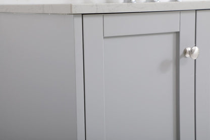 Elegant Furniture & Lighting - Sommerville 48 inch Single Bathroom Vanity in Grey with Backsplash - VF18048GR-BS veiw 11