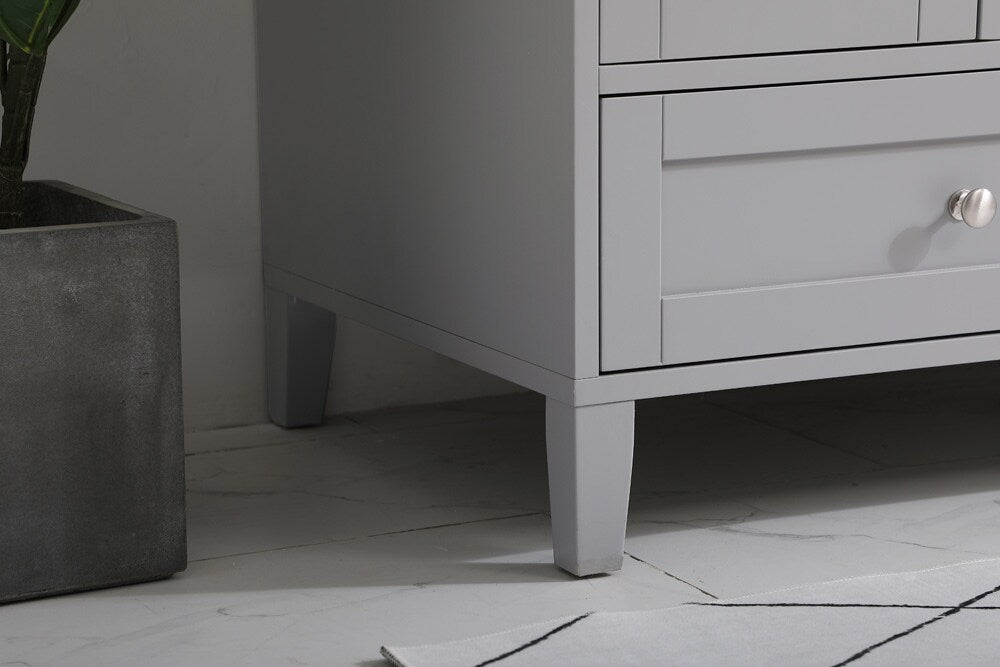 Elegant Furniture & Lighting - Sommerville 48 inch Single Bathroom Vanity in Grey with Backsplash - VF18048GR-BS veiw 12