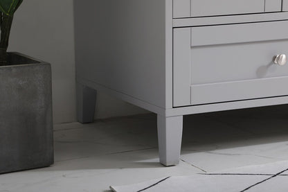 Elegant Furniture & Lighting - Sommerville 48 inch Single Bathroom Vanity in Grey with Backsplash - VF18048GR-BS veiw 12