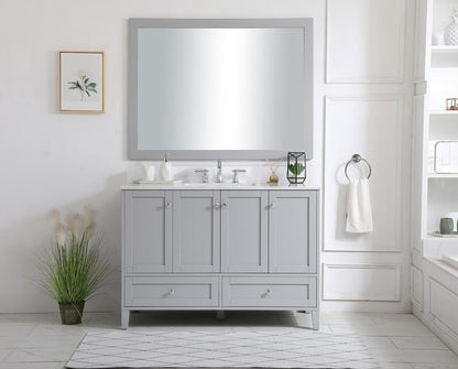 Elegant Furniture & Lighting - Sommerville 48 inch Single Bathroom Vanity in Grey with Backsplash - VF18048GR-BS veiw 13