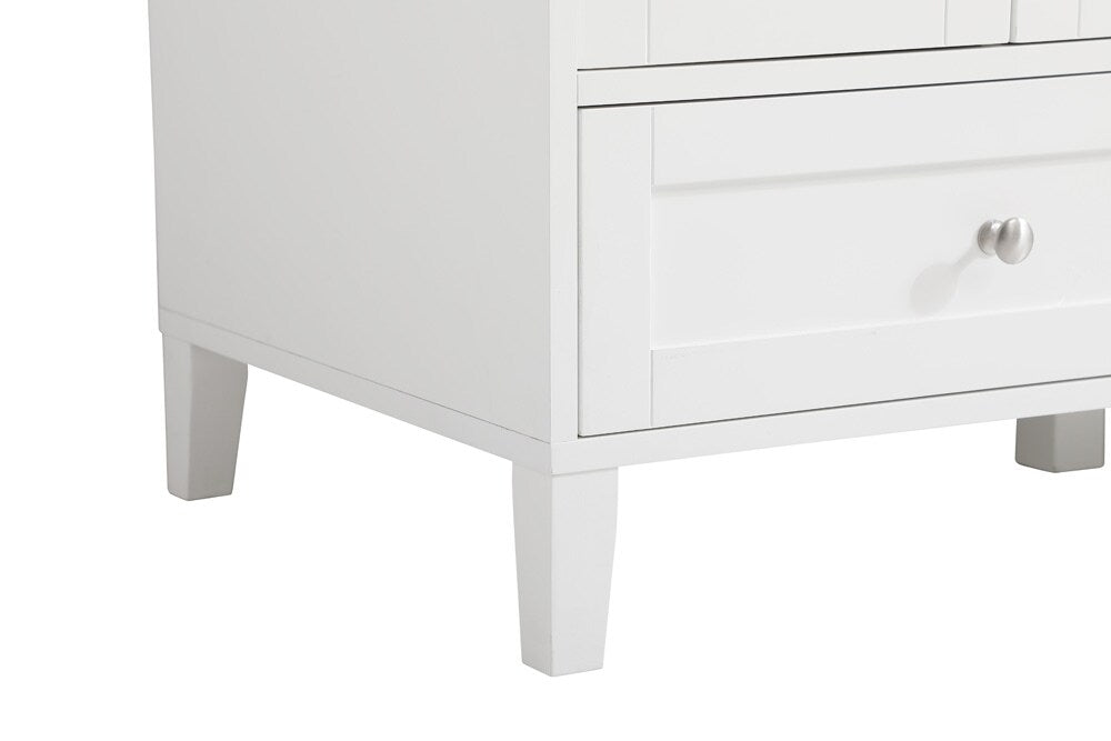Elegant Furniture & Lighting - Sommerville 48 inch Single Bathroom Vanity in White with Backsplash - VF18048WH-BS veiw 5