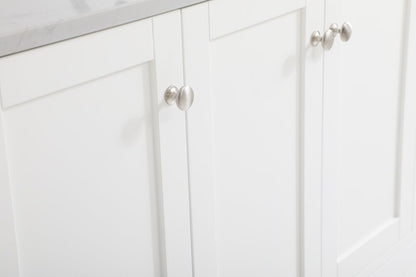 Elegant Furniture & Lighting - Sommerville 48 inch Single Bathroom Vanity in White with Backsplash - VF18048WH-BS veiw 11