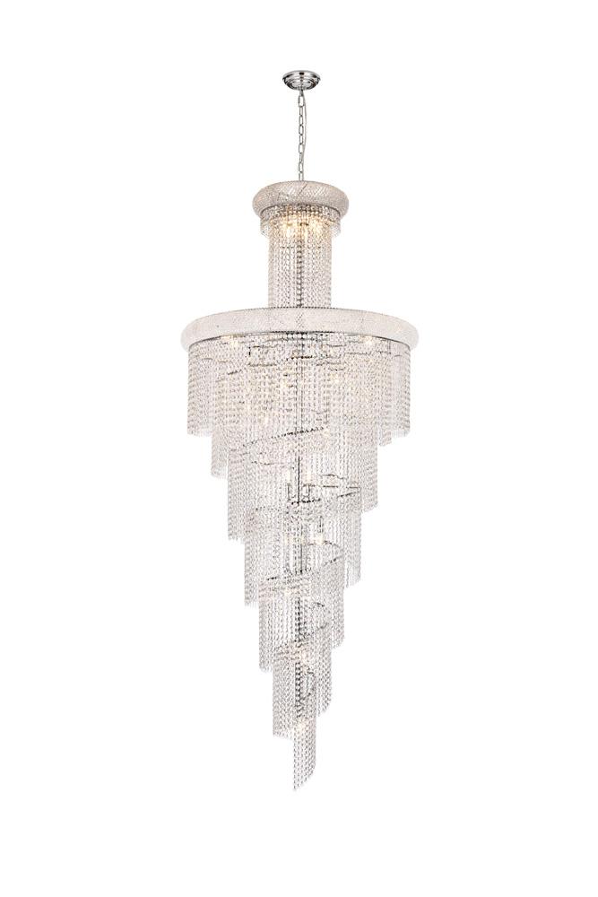 Elegant Furniture & Lighting Spiral Chandelier - Thumbnail 3