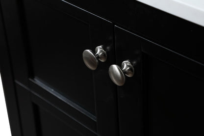 Elegant Furniture & Lighting - Theo 24 inch Single bathroom vanity in black - VF16424BK veiw 5