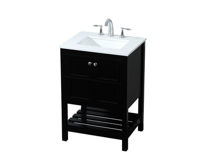 Elegant Furniture & Lighting - Theo 24 inch Single bathroom vanity in black - VF16424BK veiw 15
