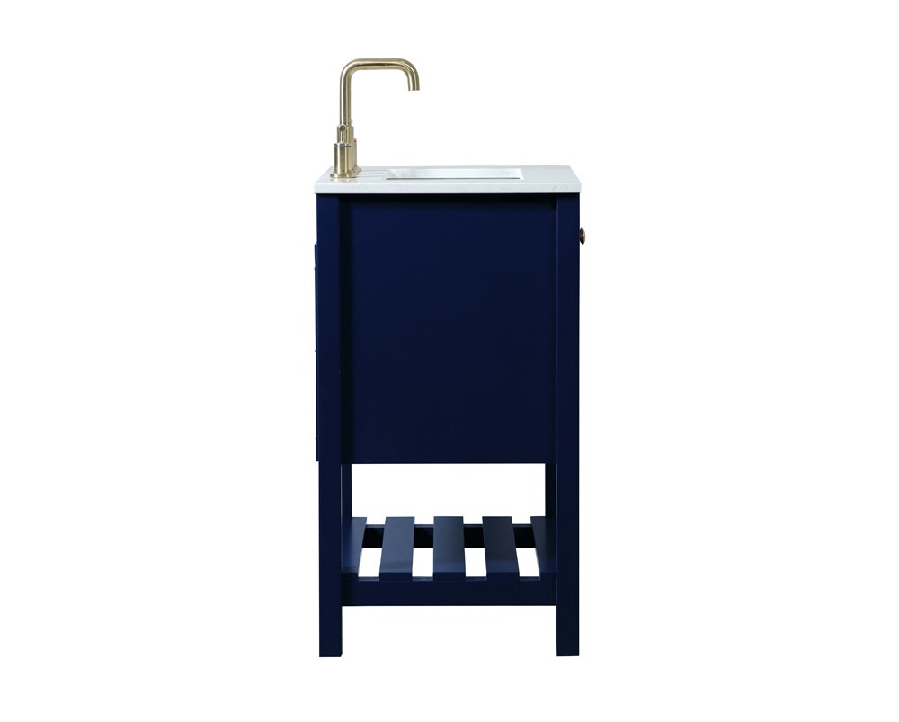 Elegant Furniture & Lighting - Theo 24 inch Single bathroom vanity in blue - VF16424BL veiw 7