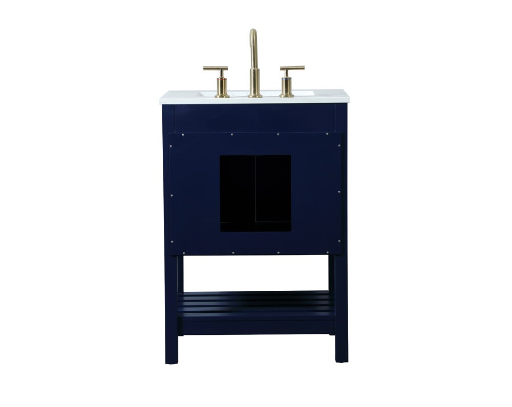 Elegant Furniture & Lighting - Theo 24 inch Single bathroom vanity in blue - VF16424BL veiw 8