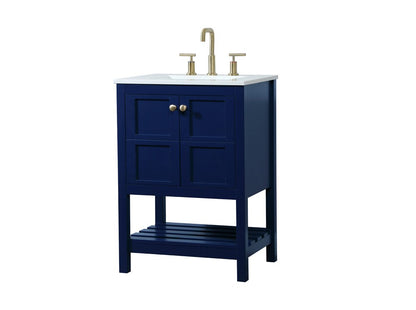Elegant Furniture & Lighting - Theo 24 inch Single bathroom vanity in blue - VF16424BL veiw 14